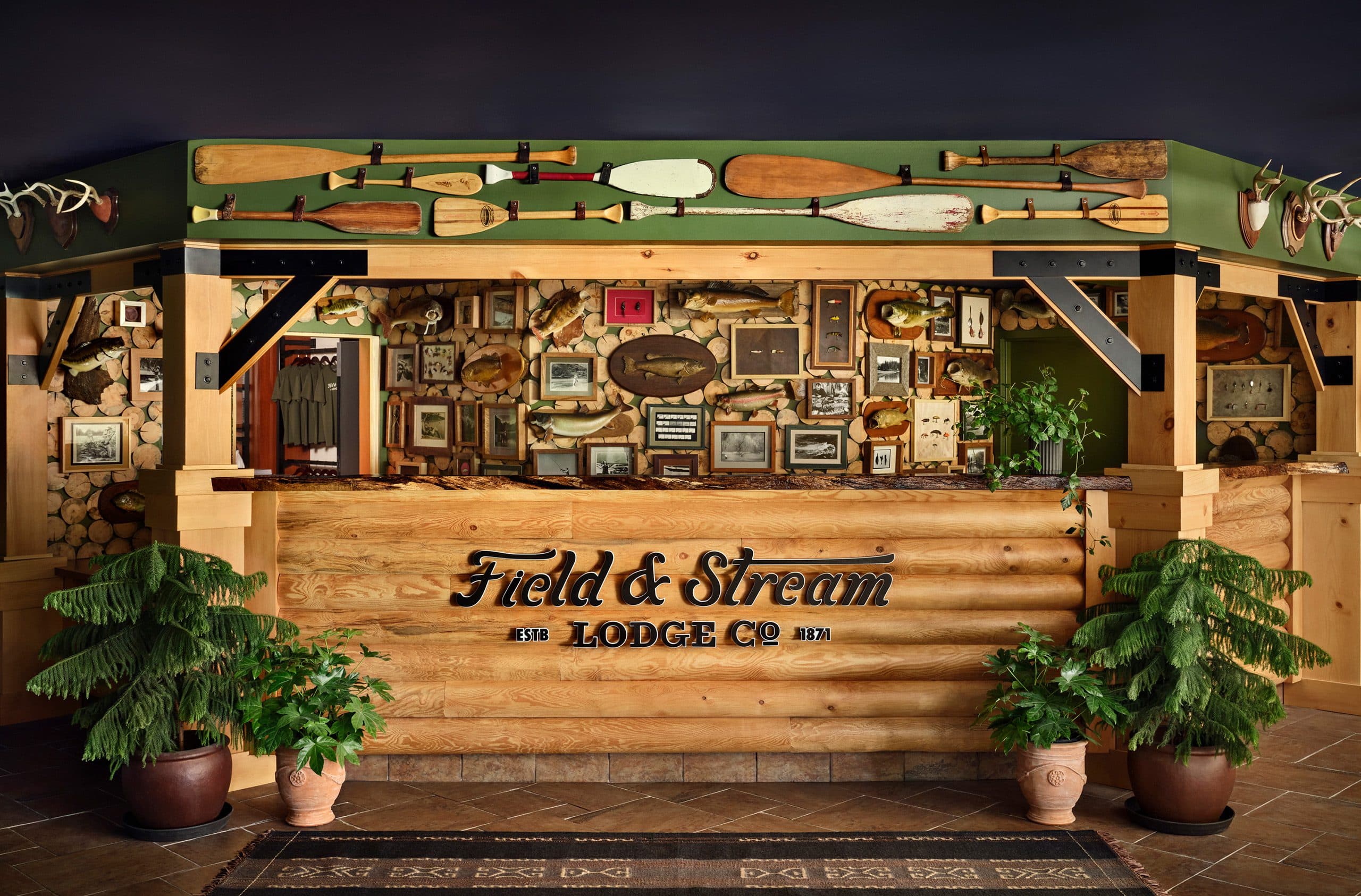 Front desk of hotel