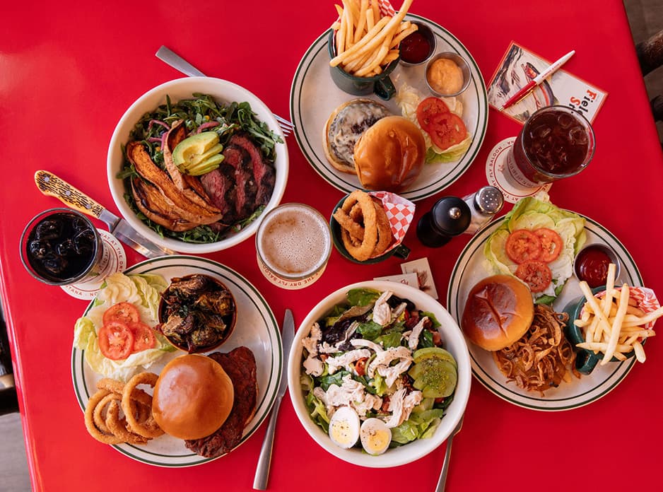 food items from dry fly saloon