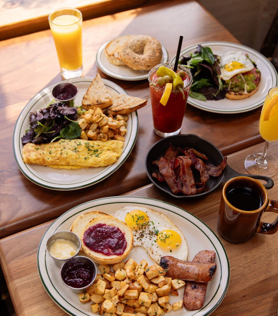 brunch spread