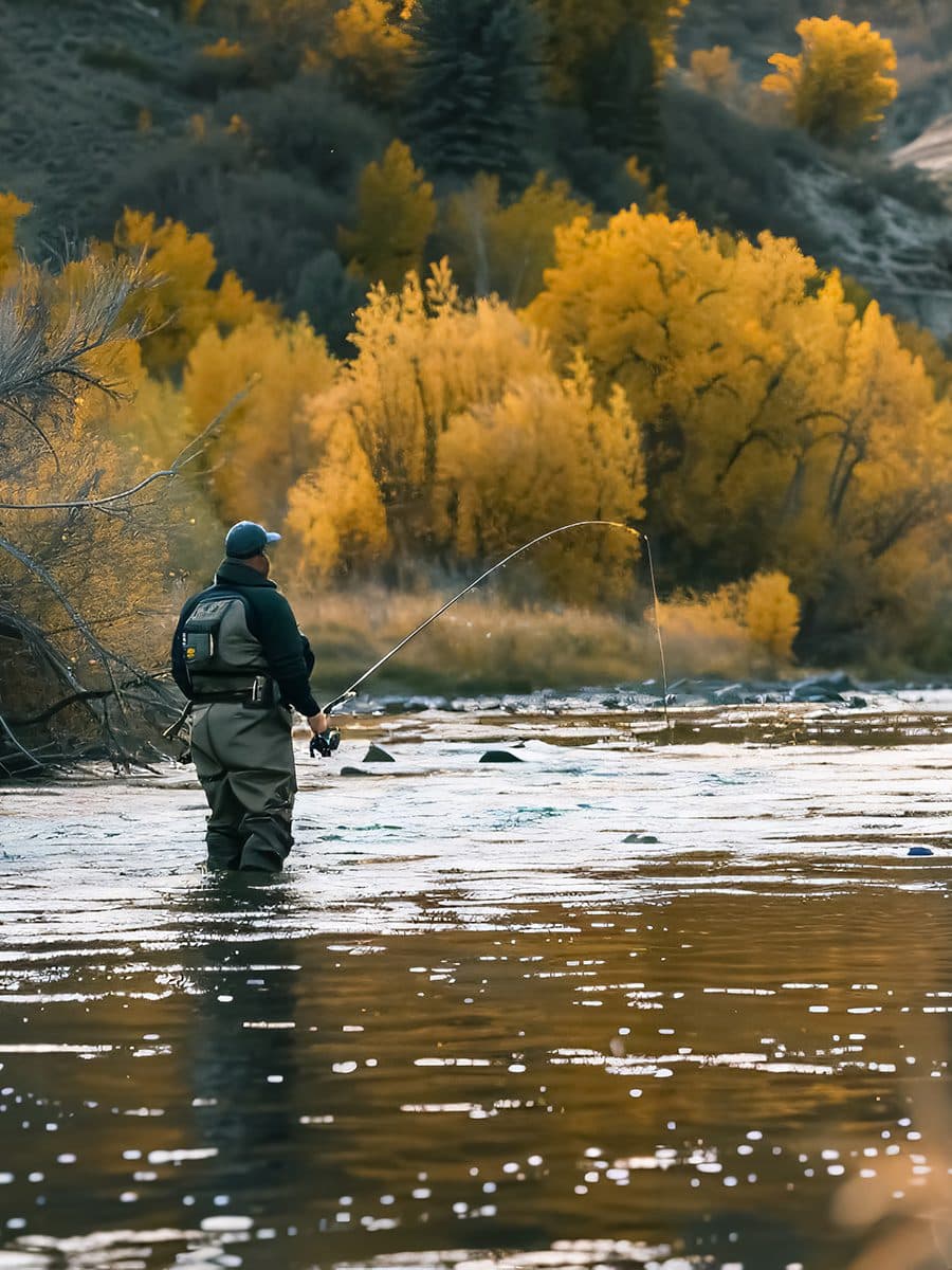 fly fishing on the Gallatin River